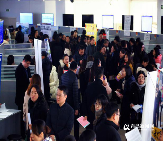 7天2.3万人抢万余岗位！青岛人才招聘这些行业最