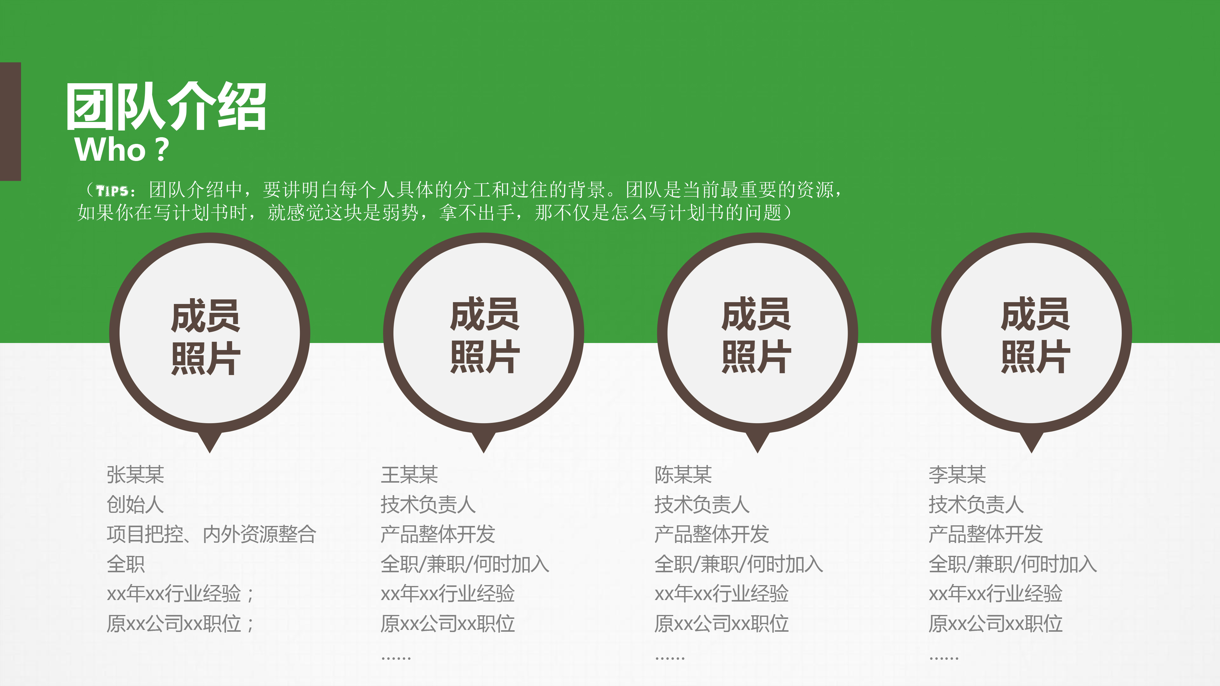 绿色初创企业计划书模板