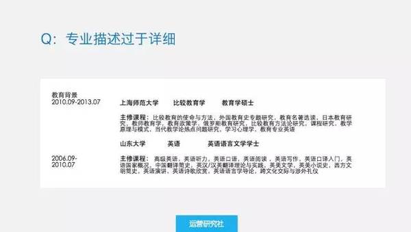 运营人写简历时最容易犯的9个错误！